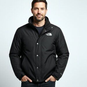 THE NORTH FACE Men's GORE-TEX Jacket Black Waterproof & Windproof (L) LIKE NEW